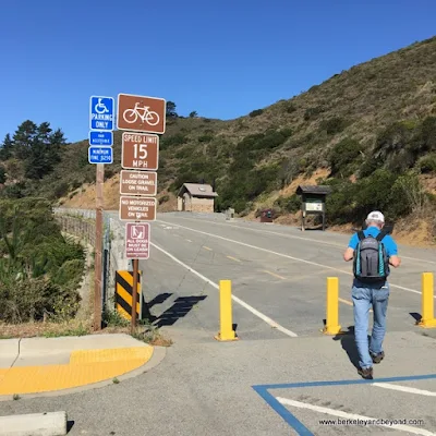 signs at north end of Devil's Slide Trail in Pacifica, California