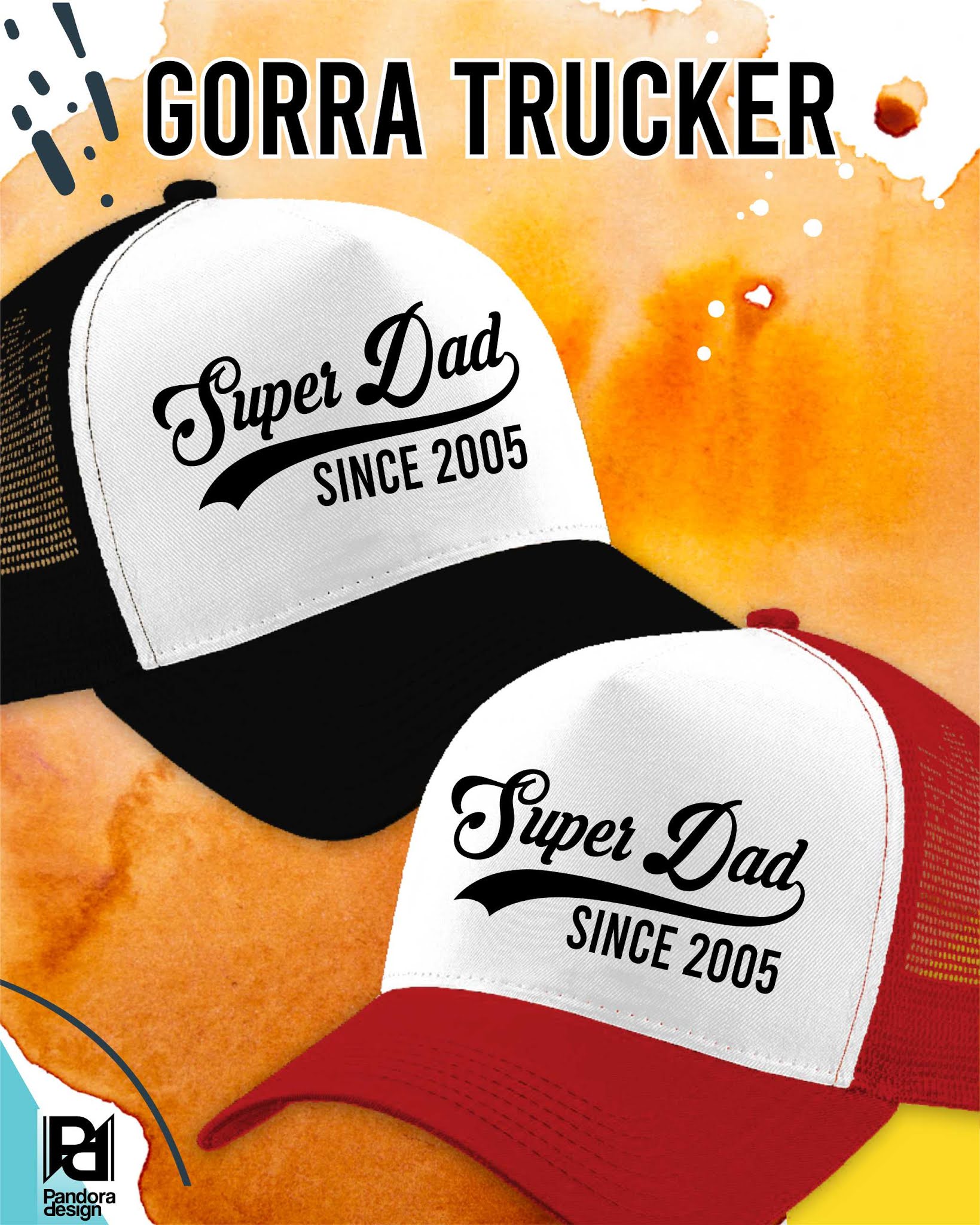 Gorras personalizadas para Dia del Padre | Pandora Design-Portafolio