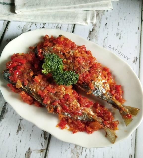 BALADO IKAN Kembung by dapurVY Resep Masakan Ikan
