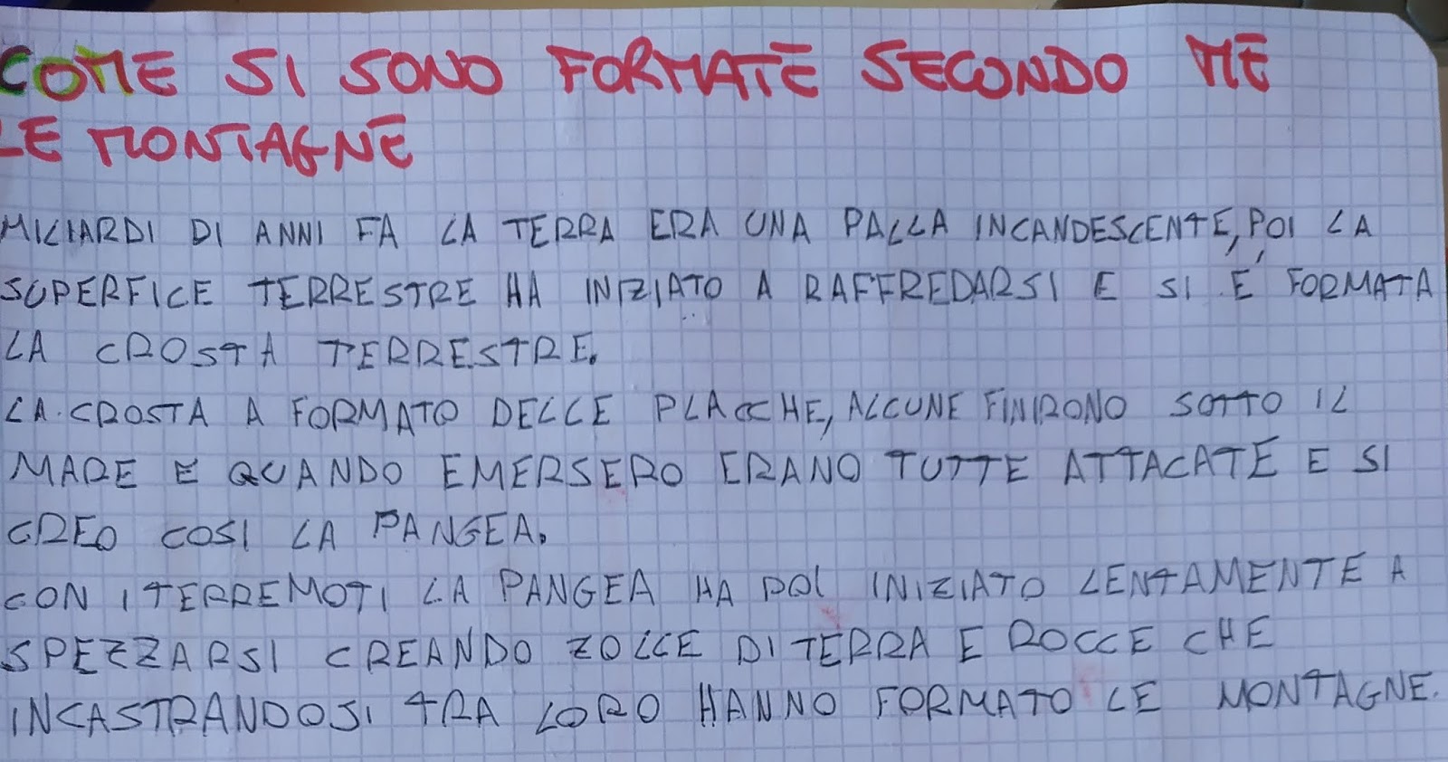 IL GUFO E LA TARTARUGA: LA FORMAZIONE DELLE MONTAGNE