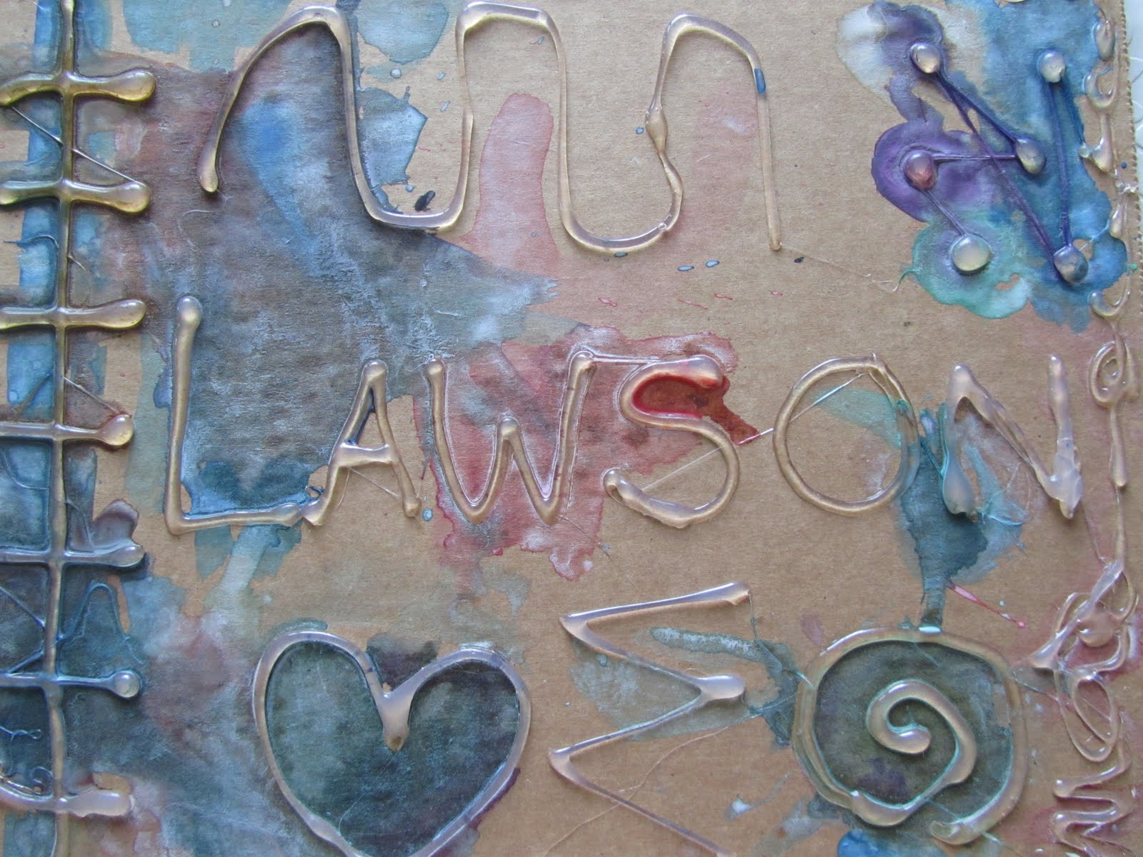 Play Create Explore Painting Over Hot Glue Gun Designs