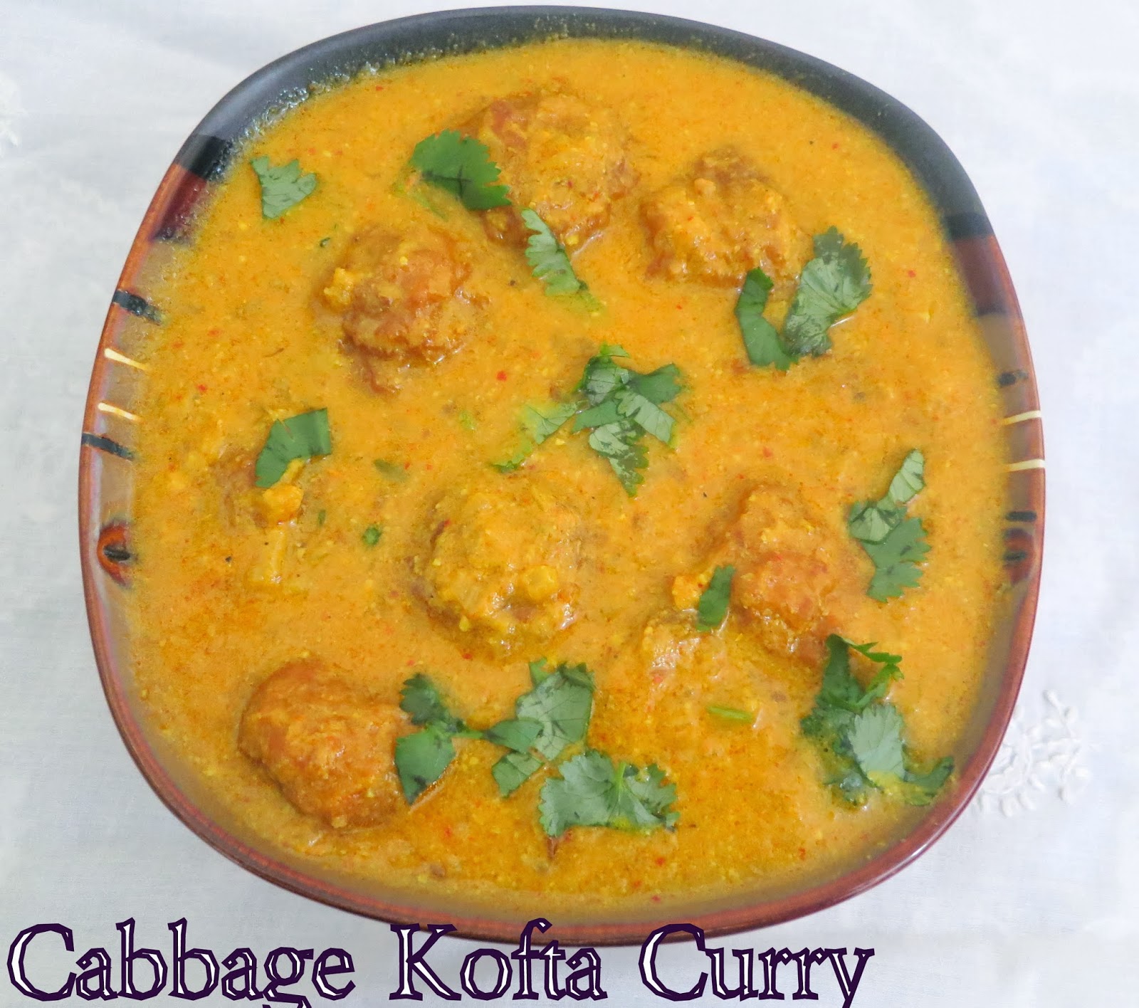 Simply Delicious Cabbage Kofta Curry