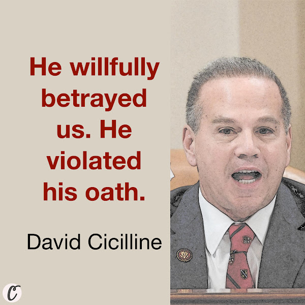 He willfully betrayed us. He violated his oath. — Rep. David Cicilline, D-R.I.