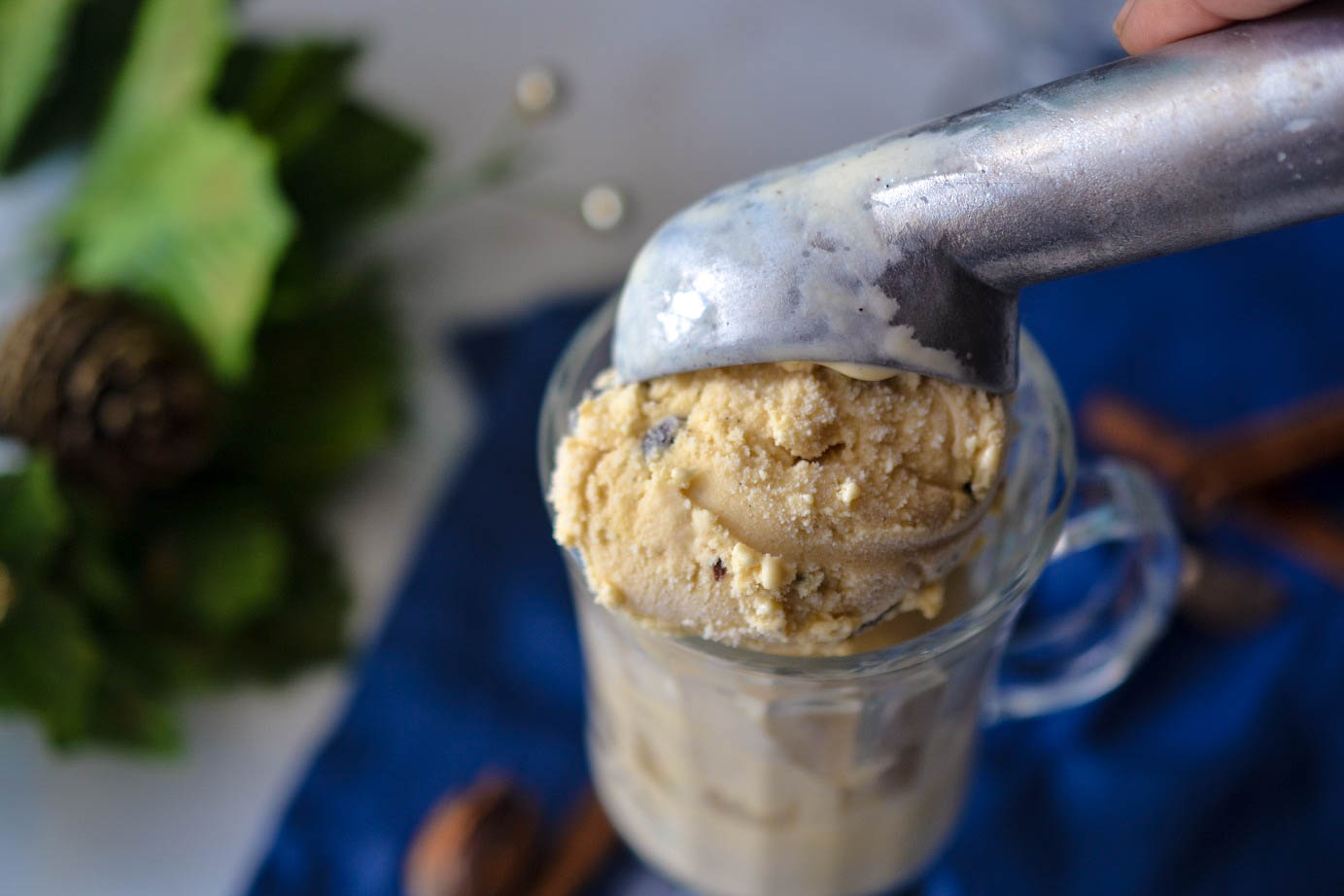Greedy Girl Jamaican Rum and raisin vanilla bean ice cream