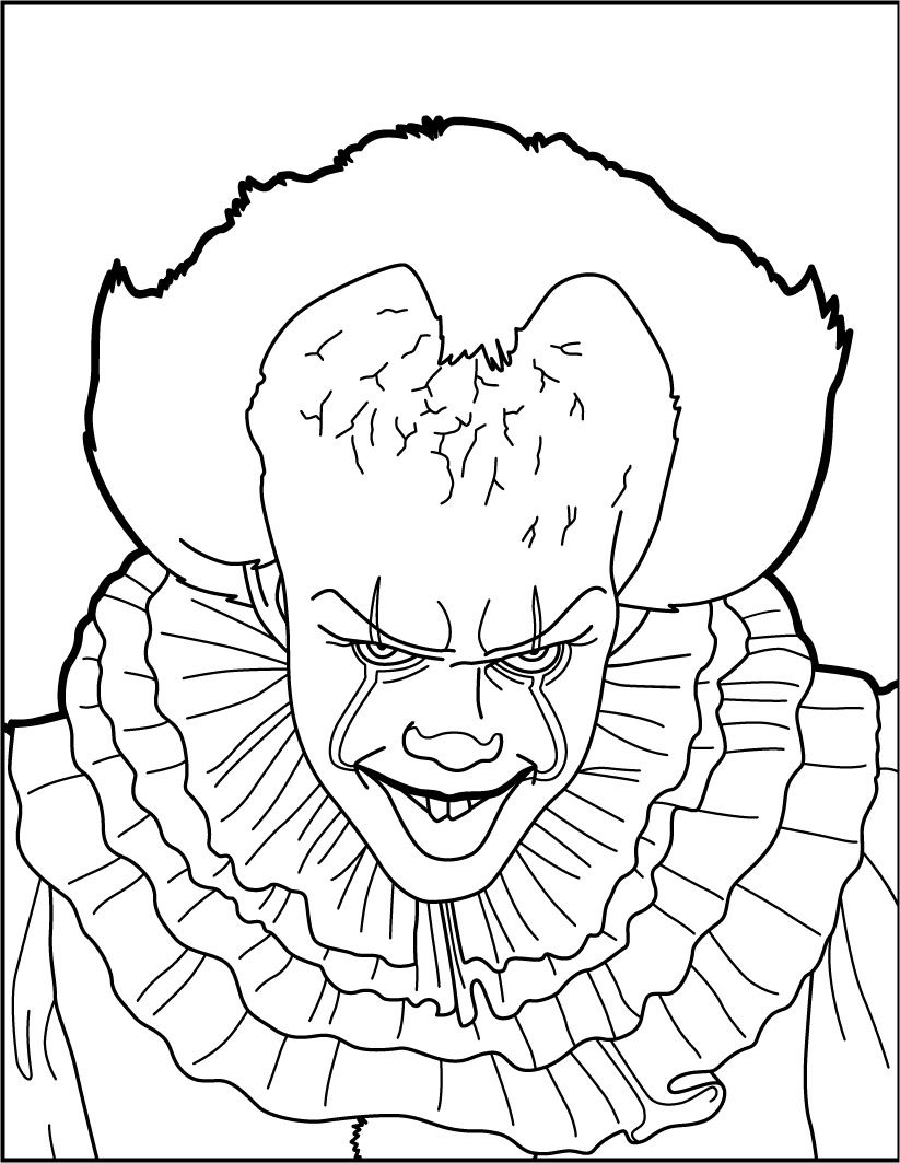 Pennywise Coloring Pages Ideas, Frightening but Enjoyable - Fun, Free