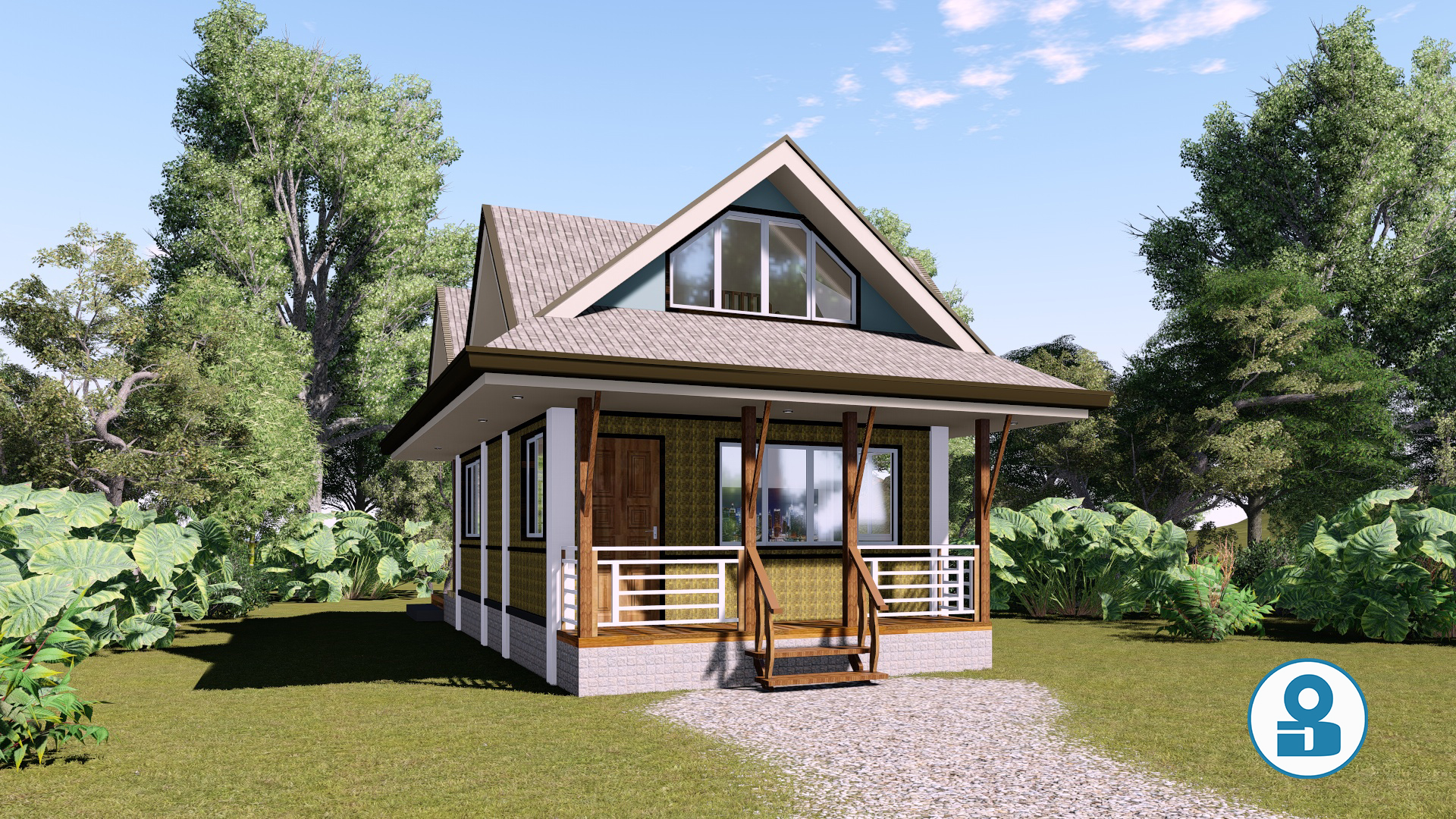 Small House Design With Attic In The Philippines