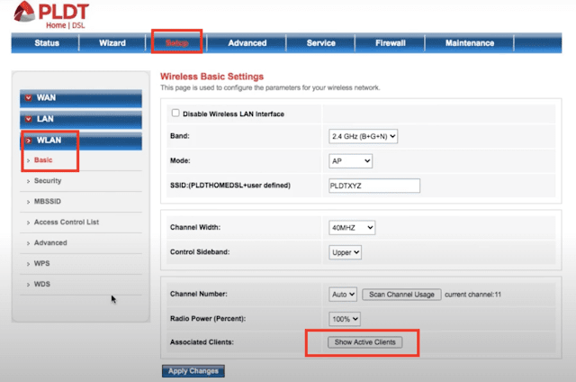 How to Block and Limit WiFi Users on PLDT Router - BlogPh.net