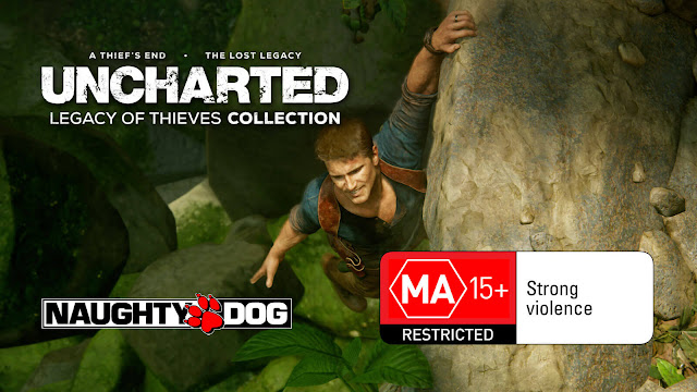 uncharted 4 a thief's end legacy of thieves collection 2022 release window australian classification board mature accompanied rating naughty dog sony interactive entertainment iron galaxy action-adventure game pc playstation ps5