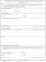 Clearance Request - DD Form 1910