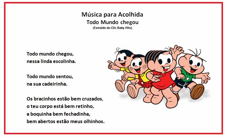 Referências para Educação Infantil: Música para Acolhida