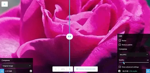 Google Squoosh web app lets you downsize the image without compromising quality Google Squoosh web app lets you downsize the image without compromising quality