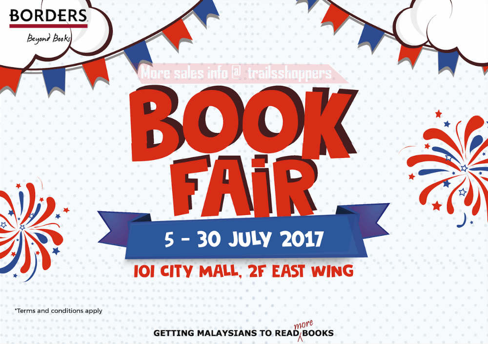 Borders Book Fair 5 to 30 July 2017 Online Malaysia