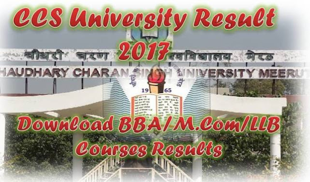 CCS University Result 2017 CCS University Result
