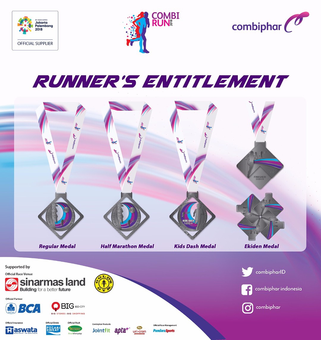 Medali 🔍 Combi Run • 2018 Medali 🏅 Combi Run • 2018