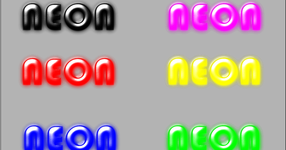 Glyphika Neon Filter Demo Inkscape