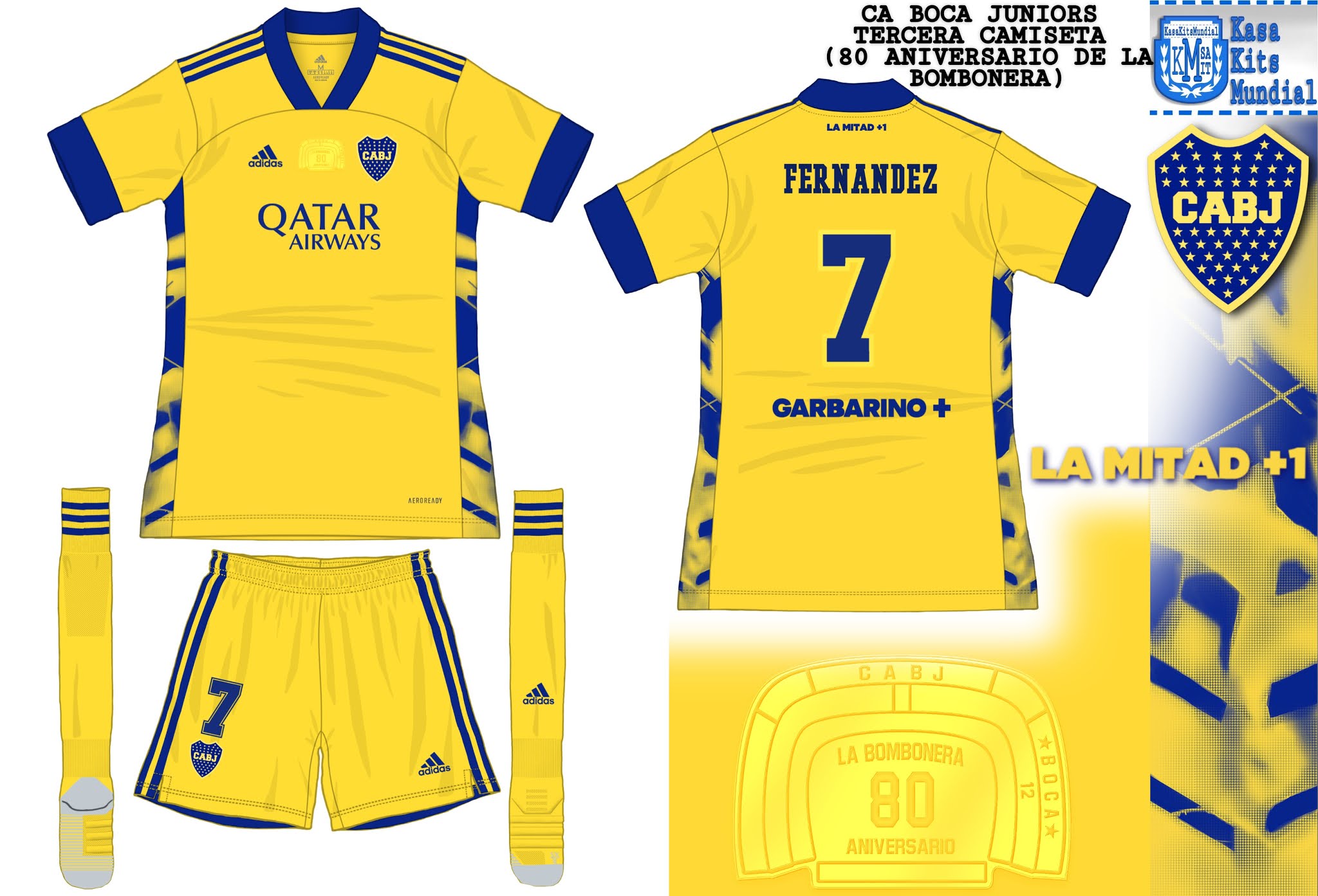 camiseta boca junior 2020