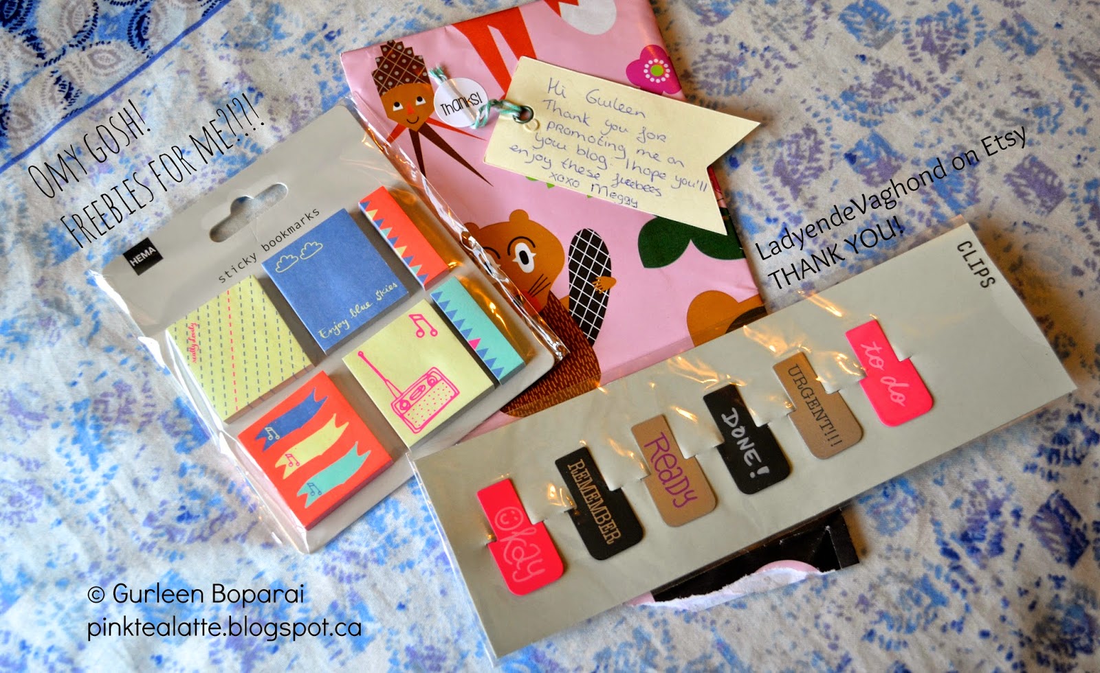 Pink Tea Latte Desk Goodies Stationary Goodies from Lady en de