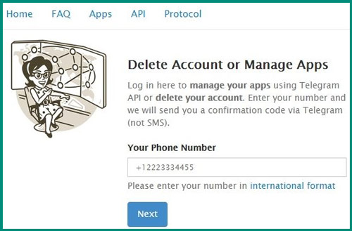 حذف حساب Telegram نهائيا 4