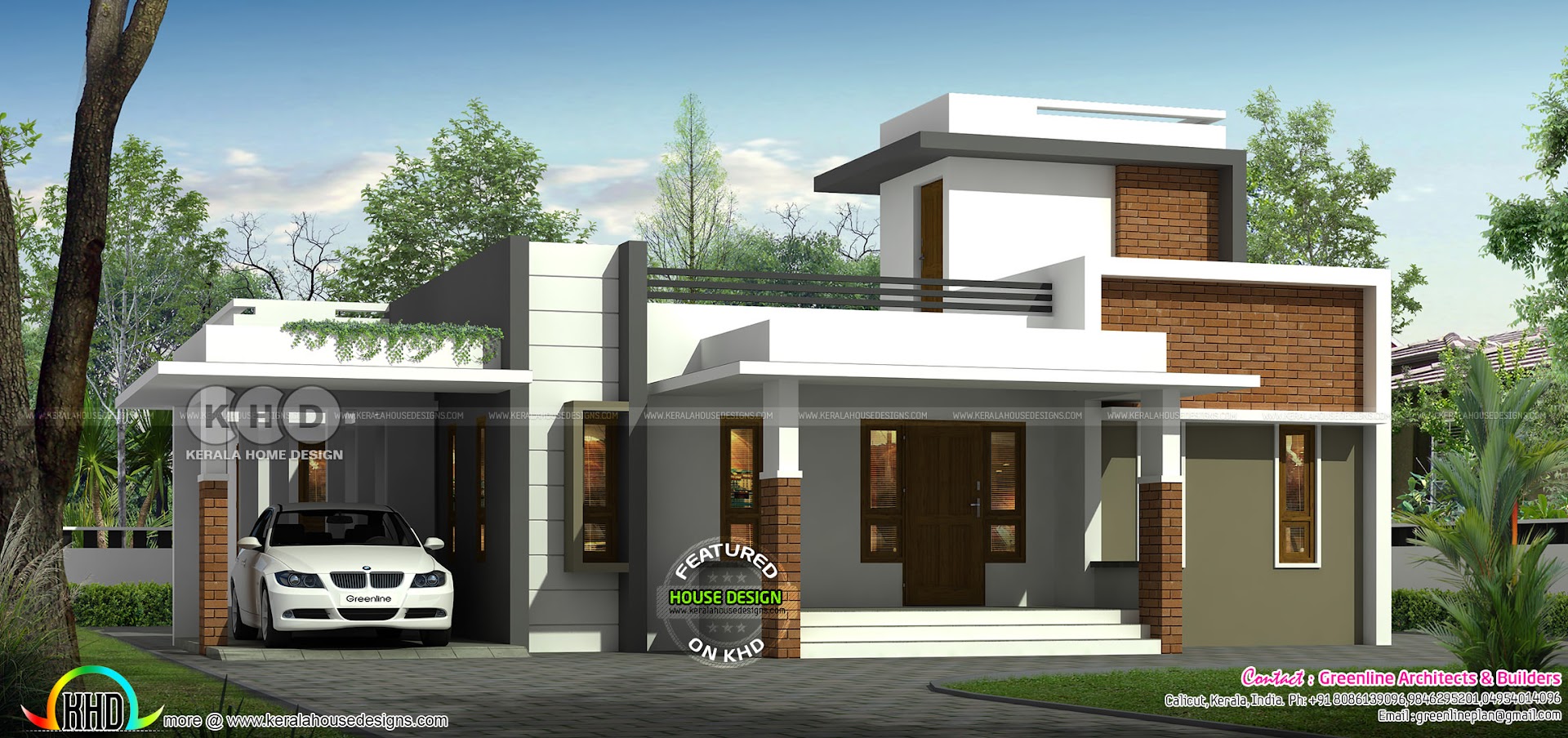 1500 sq-ft 3 BHK single floor modern home - Kerala home design and ...