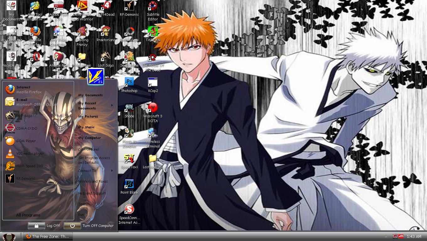 The Free Zone: Tema Bleach - Hollow Ichigo Windows XP
