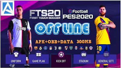 تحميل لعبة FTS 2020 Mod eFootball PES 2020 بآخر الانتقالات والاطقم 300M 