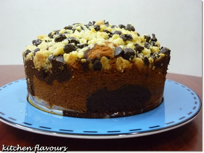 kitchen flavours Marbled Chocolate Crumble Cake Bake Along 59