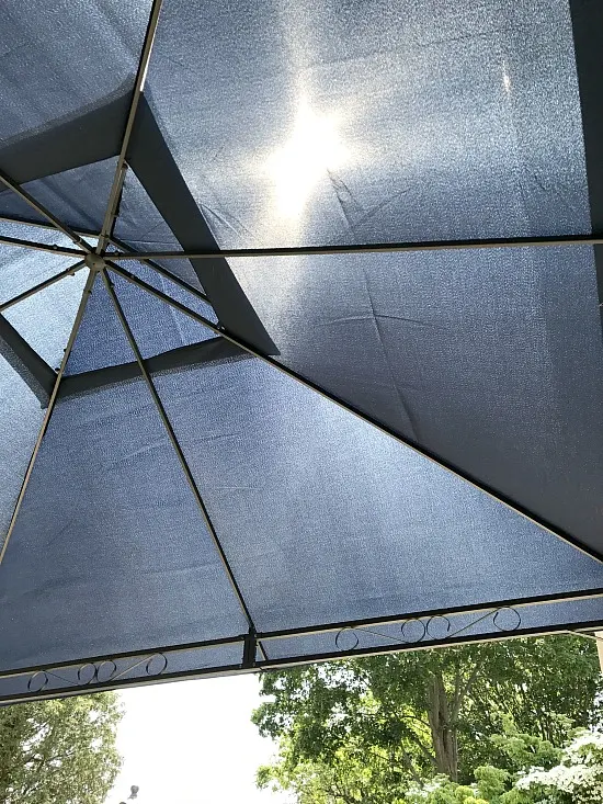 navy blue gazebo cover