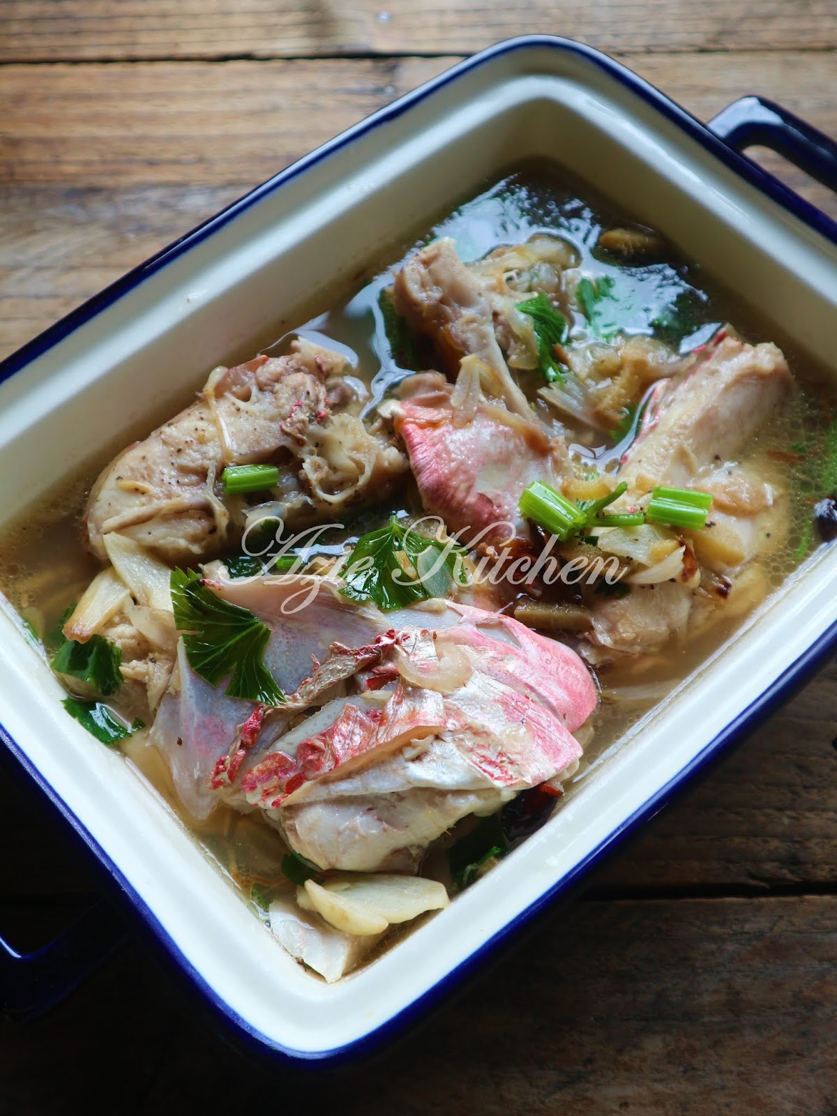 Sup Kepala Ikan Merah - Azie Kitchen