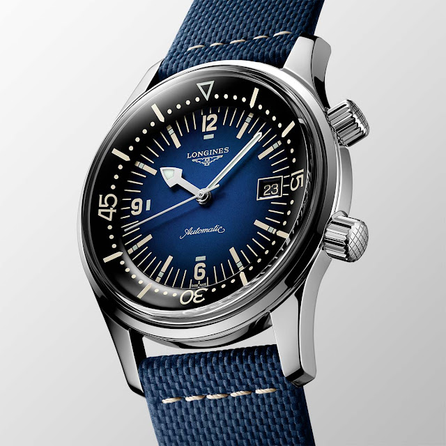 Longines Legend Diver with Blue gradated dial