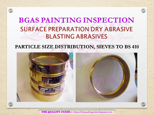 Sieves BS 410  bgas cswip, nace level 1 and nace level 2 cathodic protection testing 