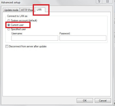 advance setup update anti virus