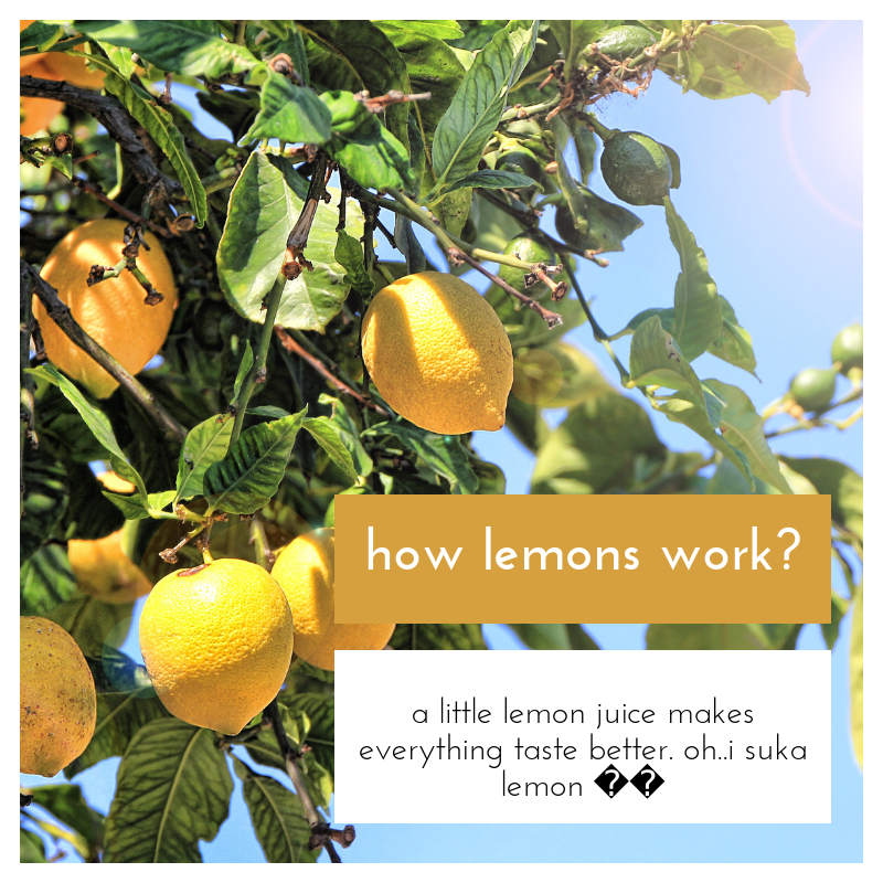 ! How lemons work