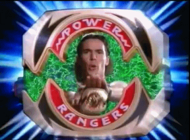 It's Morphin' Time - Power Rangers Gif