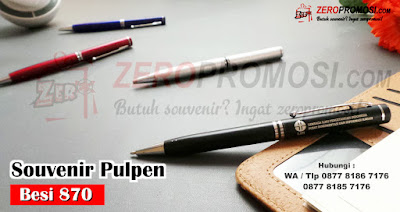 Souvenir Pulpen Besi PEN 870 Stationery, PEN 870 Pulpen Promosi Tipe 870 cetak logo murah