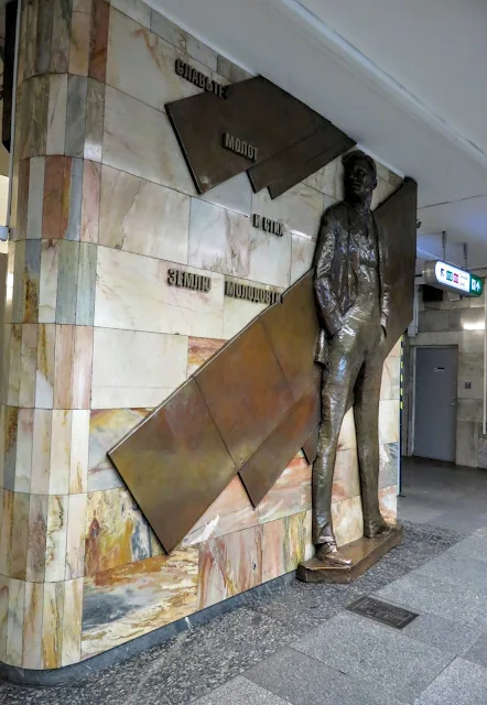 Artwork in the metro in St. Petersburg, Russia