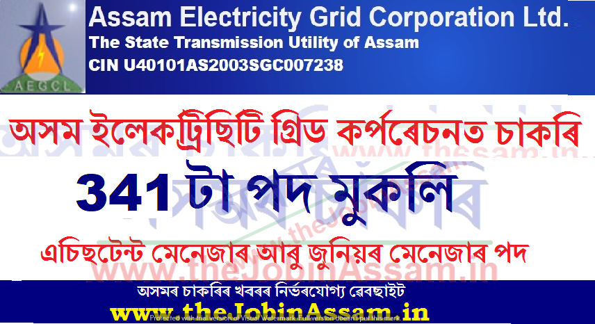 Assam Electricity Grid Corporation Limited Recruitment 2020