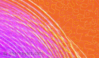 Butterfly Ripples Closeup digital art orange pink rings