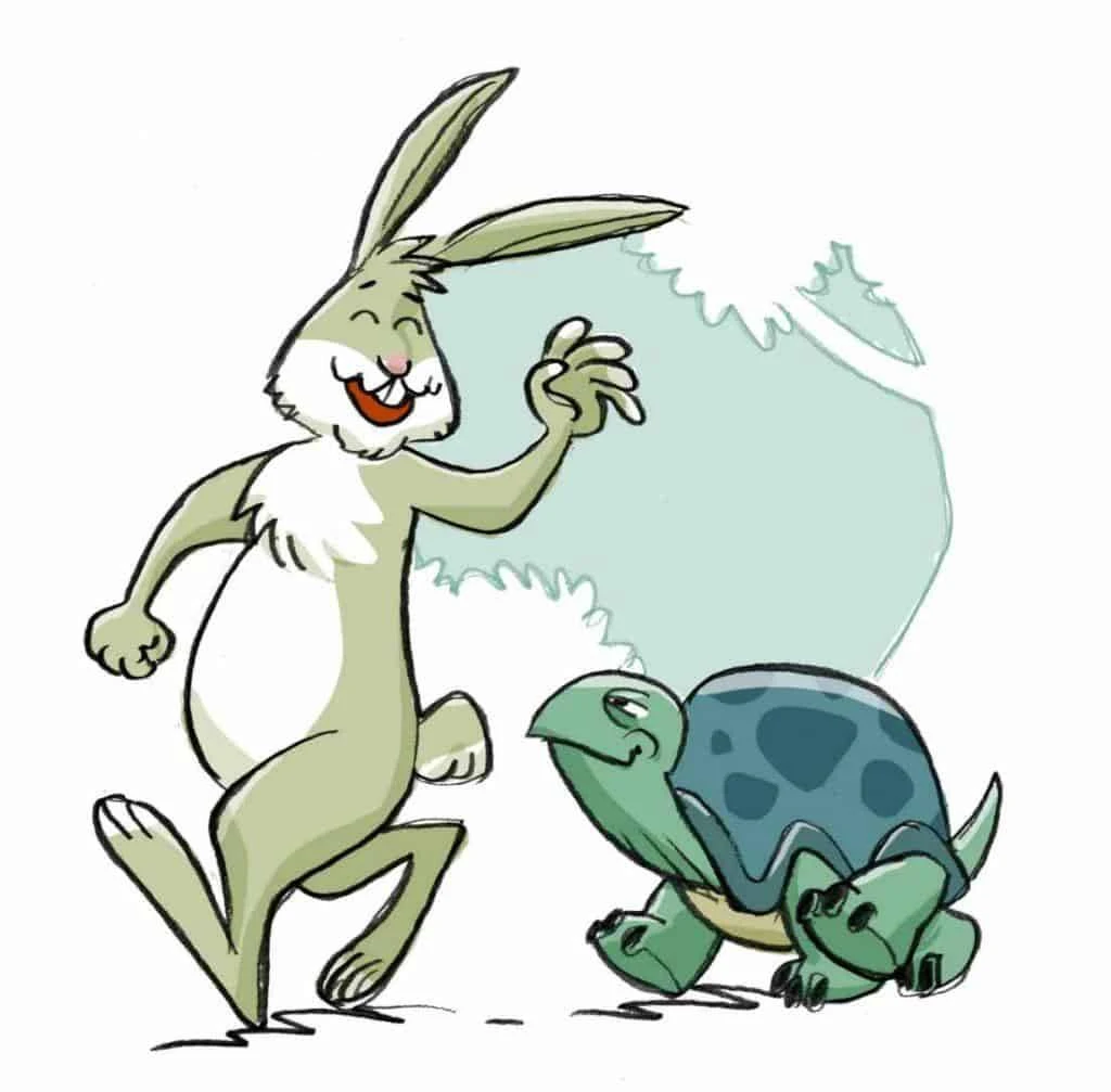 Die Schildkröte und der Hase 2 Die Schildkroete und der