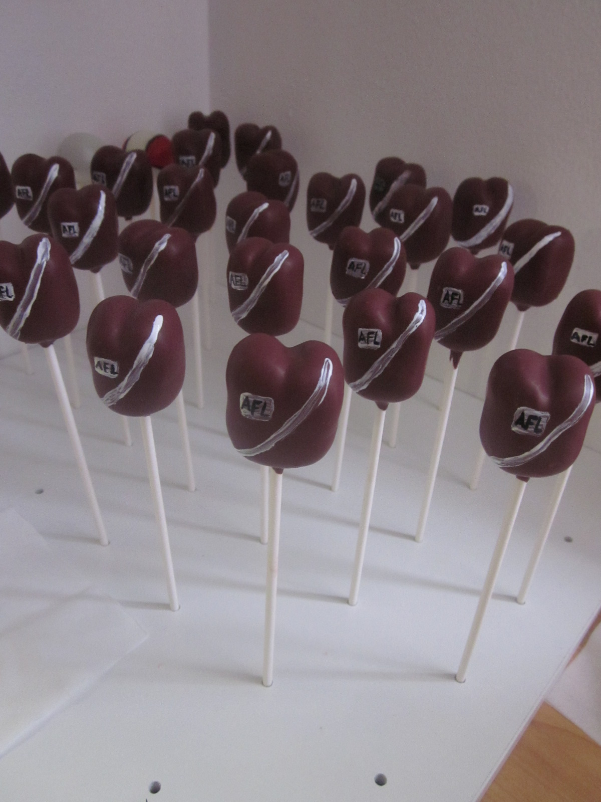 The Cake Pop Bakery AFL Jersey Cake Pops