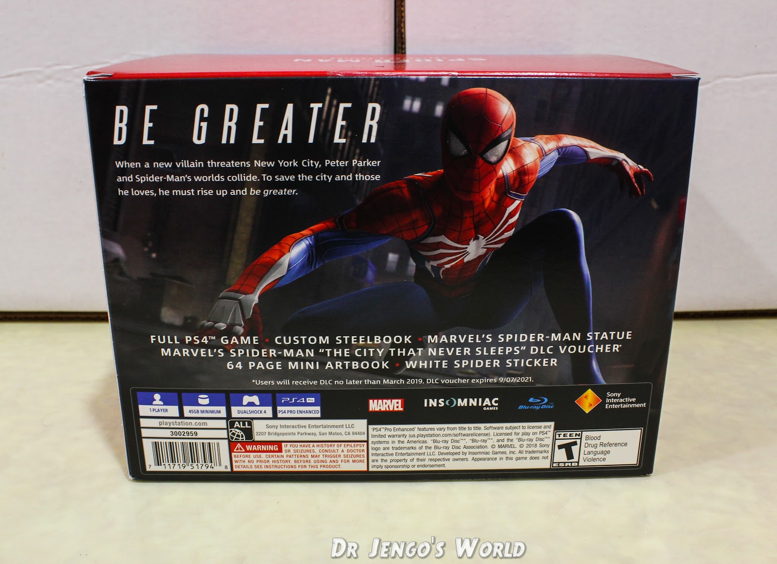 Marvel's Spider-Man Collector's Limited Edition: Statue Marvel's Spider-Man  Collector's Edition, Full Game in Custom Steelbook, Mini Artbook, More in  Game Contents : : Video Games