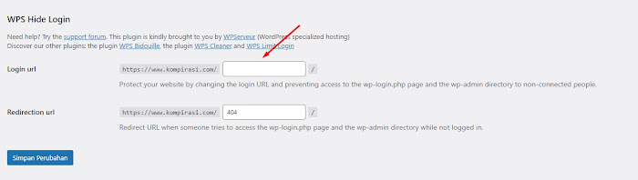 WPS HIDE LOGIN