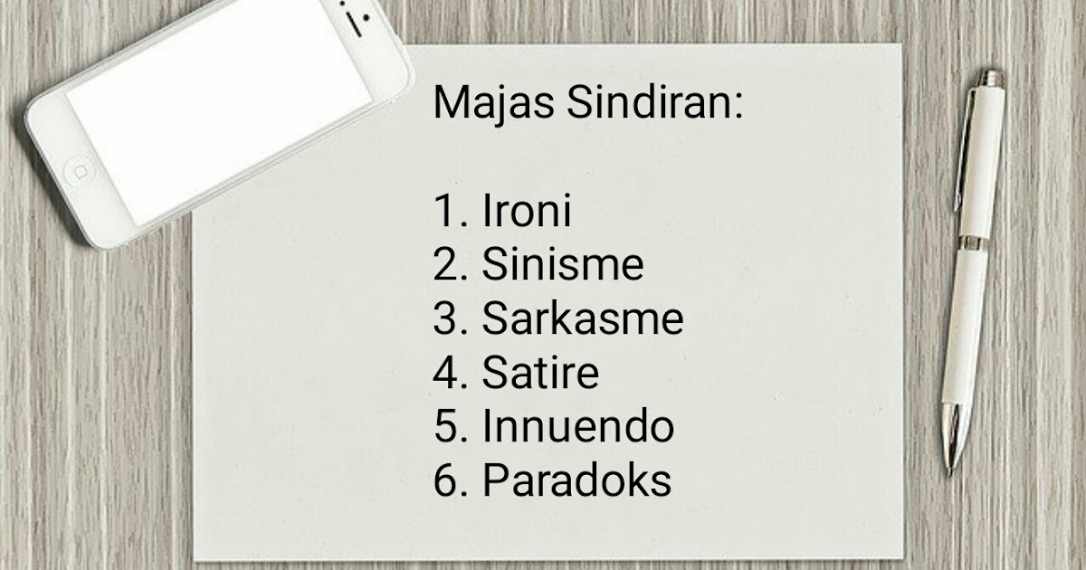 6 Gaya Bahasa Majas Sindiran Yang Sering Digunkan Sehari Hari Kumpulan Edukasi