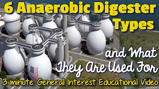 6 Types of Anaerobic digesters listed.