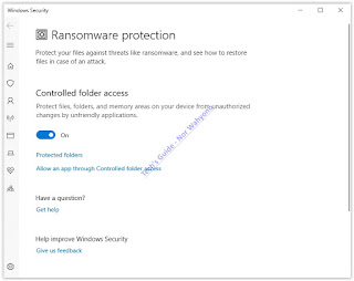 ransomware protection Windows 10
