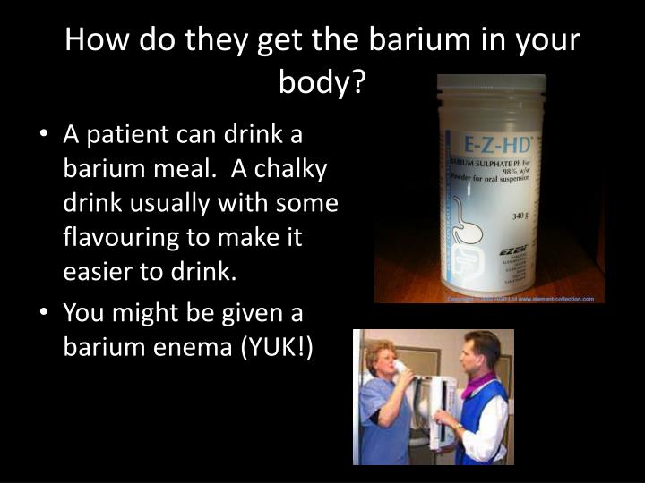 EXAMS AND ME Barium