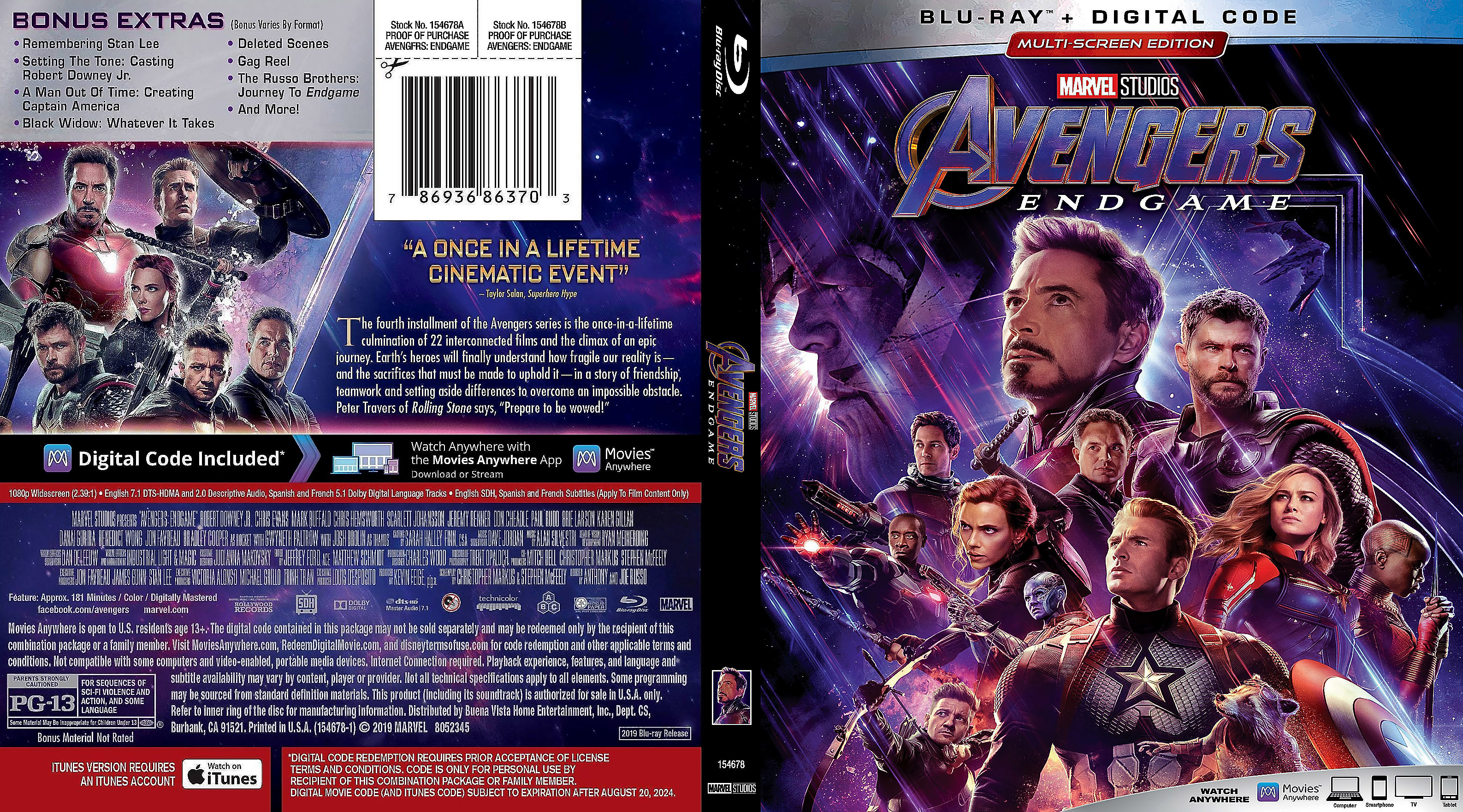 Avengers Endgame Bluray Cover Cover Addict Free Dvd Bluray Covers And Movie Posters