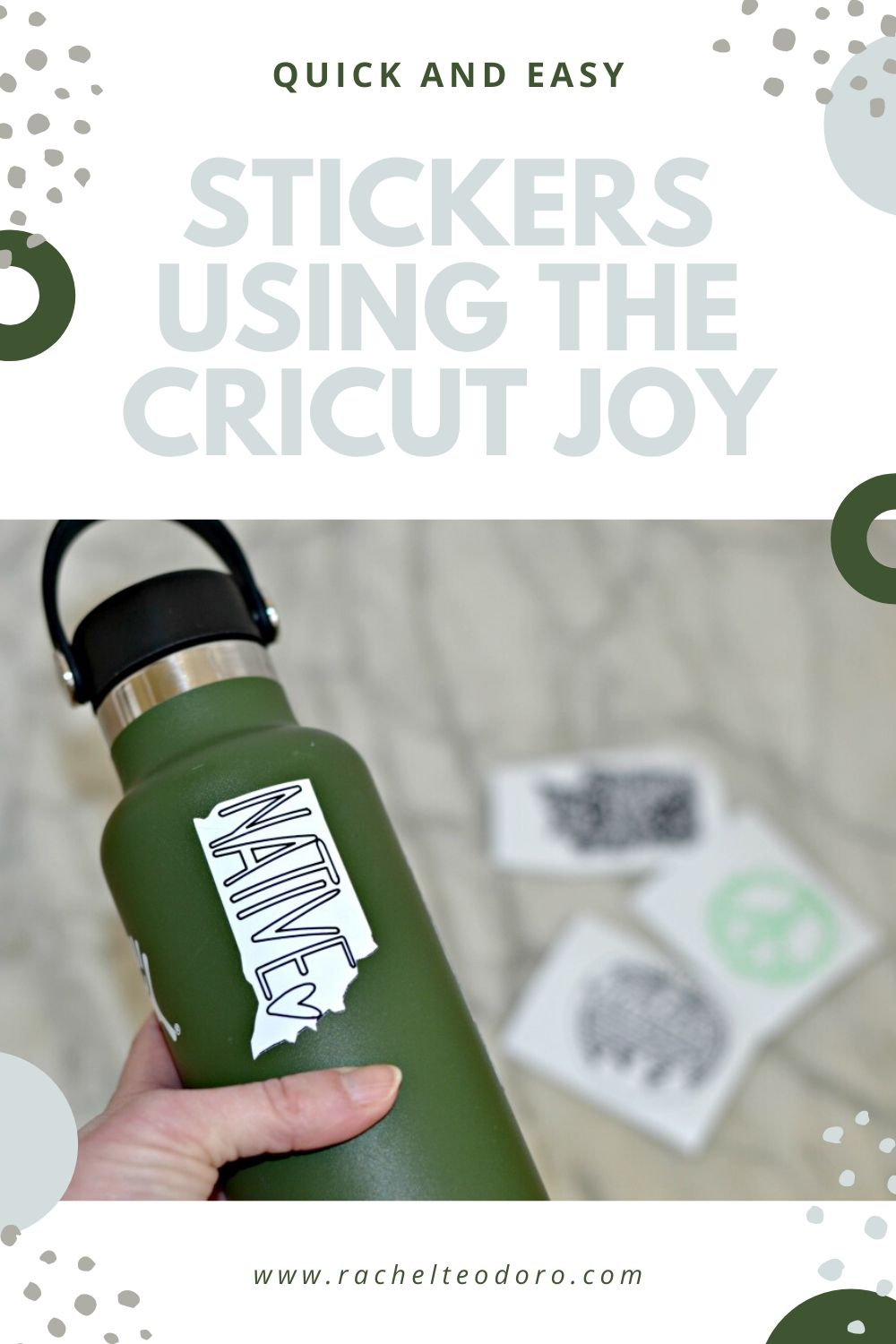 2 Easy Ways to Make Custom Stickers with Cricut Joy - The Homes I