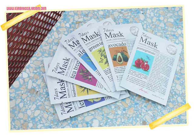 7 days ariul sheet mask