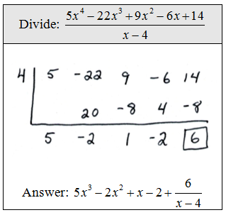 OpenAlgebra.com: Free Algebra Study Guide & Video Tutorials: Synthetic
