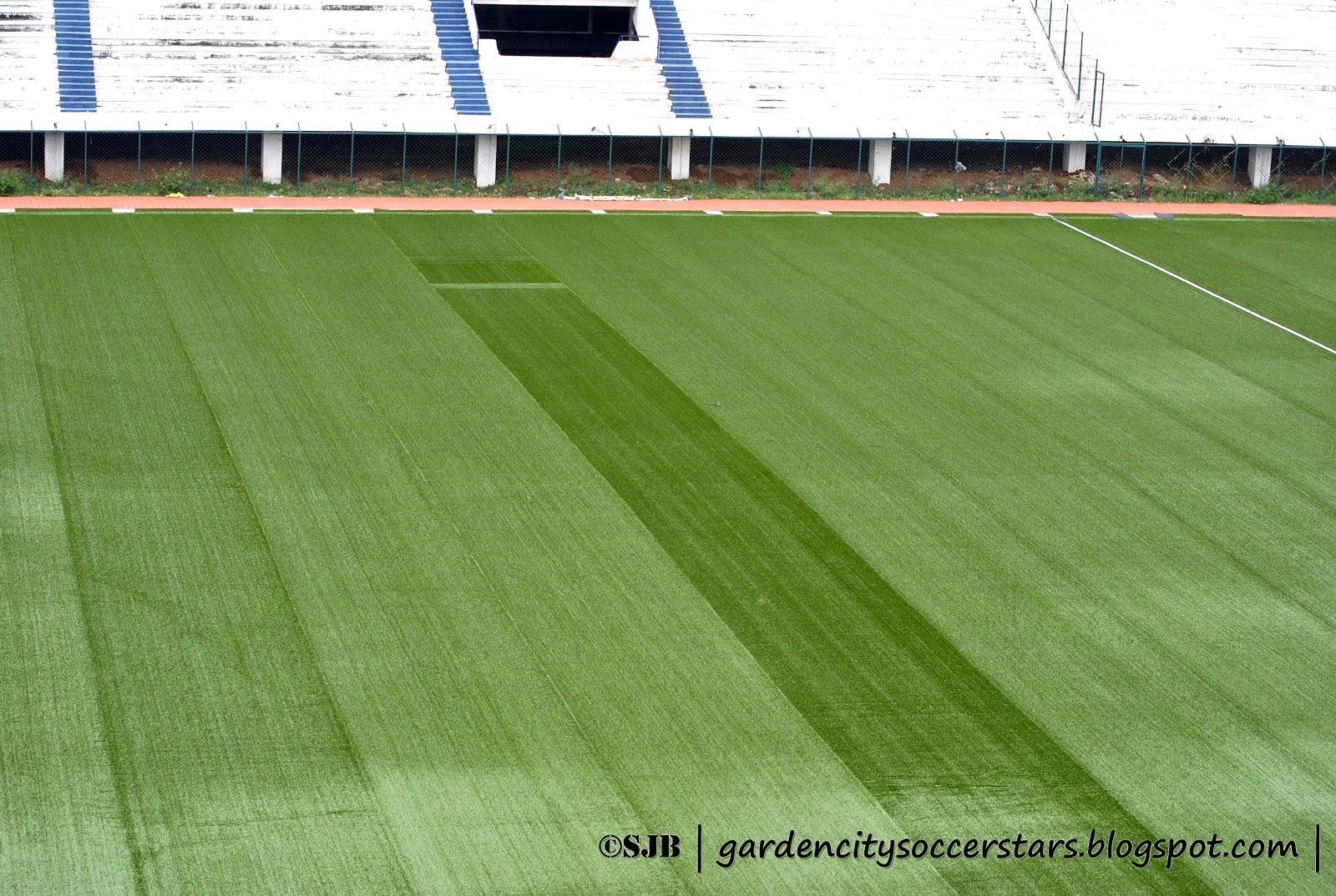 Football in Bangalore Astroturf pitch in the Bangalore Football Stadium